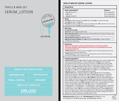 30ml Ndc: 80724-201-01 Label (01 Triple X Lotion 30ml Label)